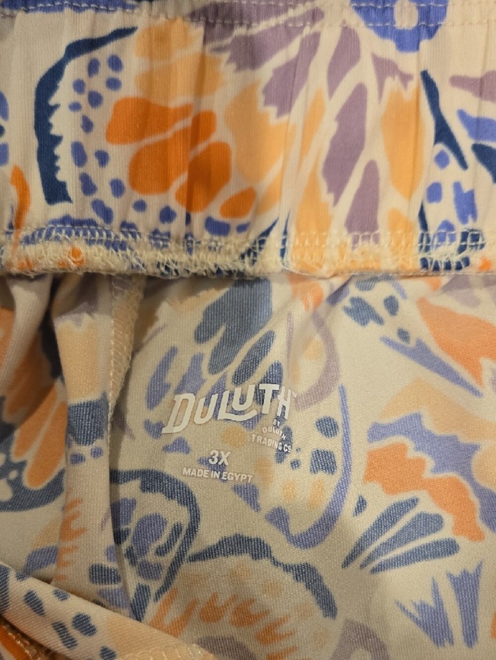 Duluth Trading Co Peach & Blue Floral Pajama Pants - Picture 2 of 6